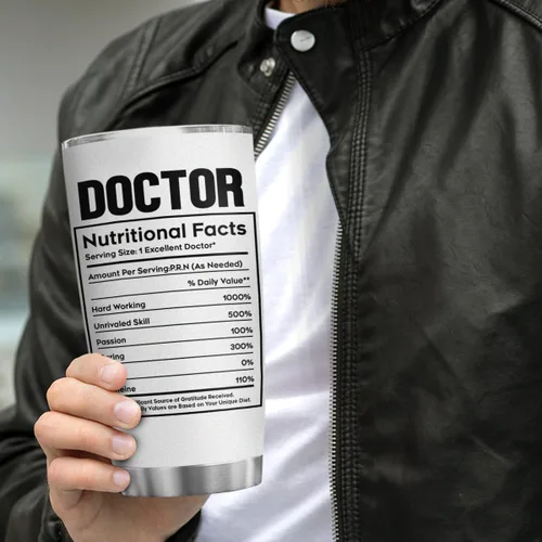 Vista 6 de wowcugi Taza de Médico 20oz de Acero Inoxidable con Aislamiento Térmico Taza de Viaje Regalo del Día del Médico Para Estudiante de Medicina