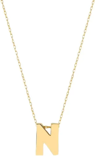 Vista 17 de Gelin 10K Solid Gold Initial Necklace for Women (A to Z All Letters)