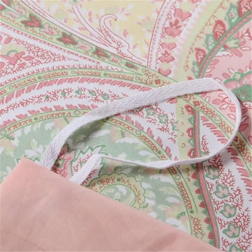 Vista 104 de ABREEZE Juego de funda de edredón tamaño individual con cierre de botón, 100% algodón egipcio, juego de ropa de cama floral de granja, color rosa, 3