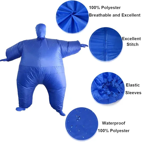 Vista 3 de RHYTHMARTS Inflatable Costume Full Body Suit Halloween Christmas Costumes Fancy Dress Adult