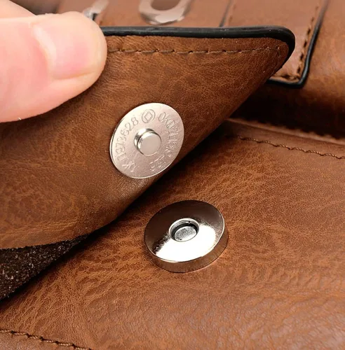 Vista 6 de Tellrain Maletín de negocios para hombre, bolsa de mensajero de piel sintética, bolsa de viaje de oficina para negocios, viajes y escuela