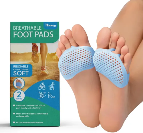 Vista 12 de Homergy - Almohadillas metatarsianas para pies - Cojines de gel suave para la bola del pie para alivio del dolor, diseño de manga ultradelgada, se
