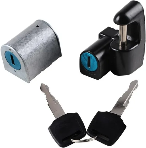 Vista 6 de Corp - Juego de candado de dirección con tapa de gasolina de encendido con 2 llaves compatible con Honda Shadow VLX VT