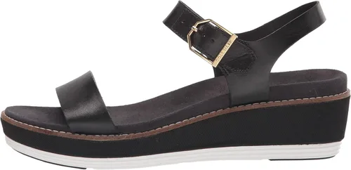 Vista 8 de Cole Haan ORIGINALGRAND Sandalias planas para mujer, color negro y cuña de nailon