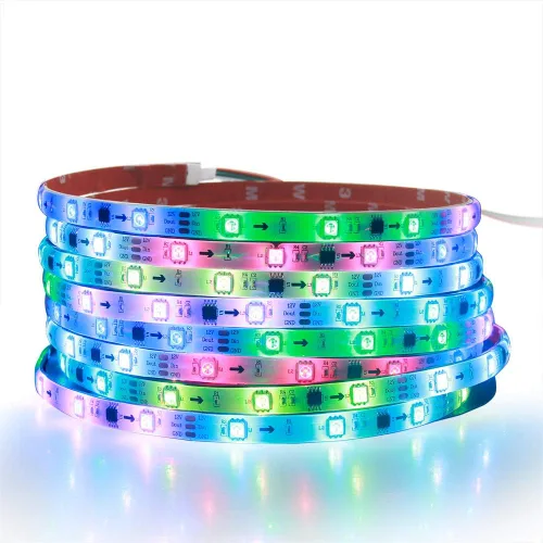 Vista 10 de ALITOVE WS2812B WS2811 Controlador LED direccionable RF remoto inalámbrico Mini controlador 5 ~ 24 V CC para WS2812 WS2811 Dream Color Rainbow RGB