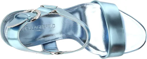 Vista 5 de KARL LAGERFELD womens Cieone Evening Ankle Strap Dress Heel