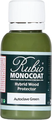 Vista 24 de Rubio Monocoat Protector de madera híbrido de 300 pies cuadrados - Chocolate Acabado de aceite de madera exterior, color y protección UV