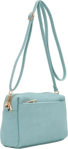 Vista 103 de FashionPuzzle Triple Zip Small Crossbody Bag
