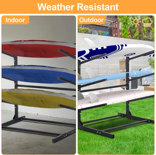Vista 6 de Kayak Racks for Garage and Outdoor Storage Storage Rack for Kayak, Canoe, Surfboard & Paddleboard