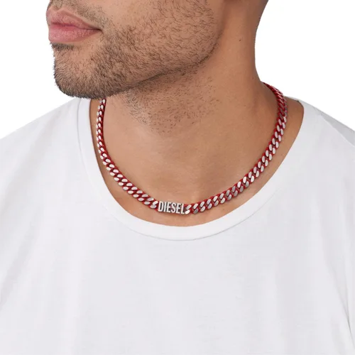 Vista 3 de Collar de Cadena de Acero Inoxidable Diesel para Hombre