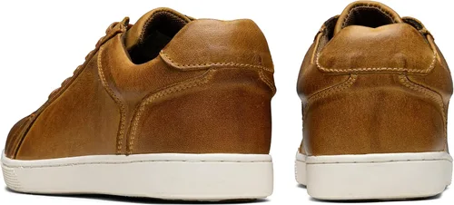 Vista 6 de Jousen Men's Sneakers Leather Casual Shoes for Men Breathable Business Casual Sneaker Retro Fashion Sneaker