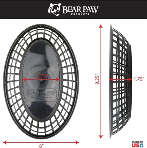 Vista 3 de Bear Paws - Cestas de comida - Cesta de plástico - Cestas de pan ovaladas - Cesta para servir - Cestas de restaurante - Bandeja de delicatessen