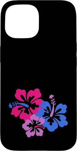 Vista 6 de Bisexual Bi Pride Sutil Hibiscus Flower Hawaii LGBT LGBTQ Funda para iPhone 16