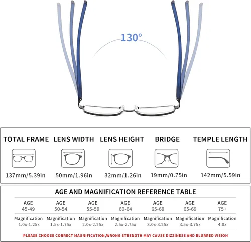 Vista 3 de CRGATV 3-Pack Reading Glasses for Men Blue Light Blocking Metal Full Frame Computer Readers Anti UV/Eye Strain/Glare