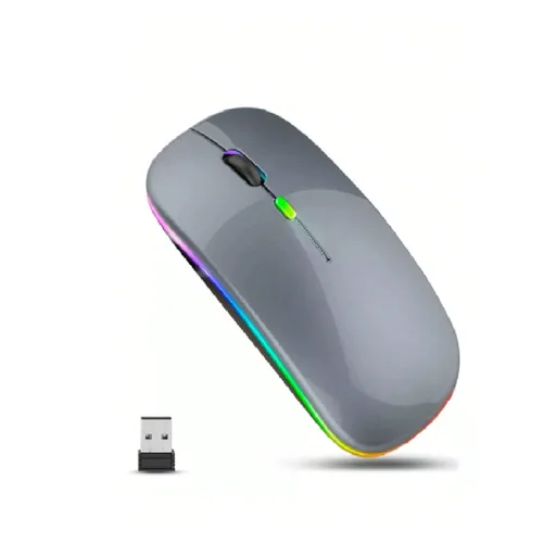 Vista 2 de Mouse Recargable Inalámbrico Y Bluetooth