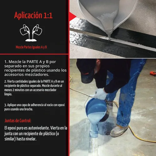 Vista 6 de ElastiPoxy Kit de relleno de grietas y juntas de hormigón epoxi flexible