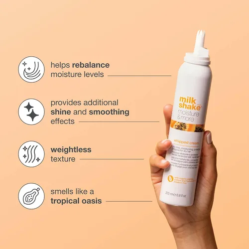 Vista 19 de milk_shake Whipped Cream Leave-In Foam Hydrates and Softens, 6.8 Oz