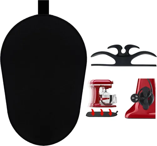 Vista 11 de Tapete deslizante para batidora Kitchenaid, tapete deslizante movedor para batidora Kitchenaid de 4.5-5 cuartos con cabezal inclinable de pie