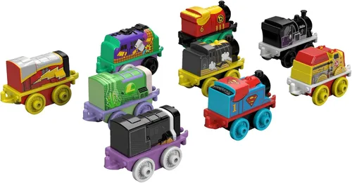 Vista 3 de Fisher-Price Thomas & Friends MINIS, DC Super Friends #1 (paquete de 9)