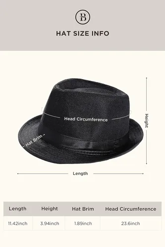 Vista 5 de BABEYOND Conjunto de accesorios de disfraz de Gatsby Gángster de los años 20 para hombre