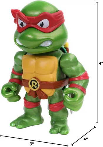 Vista 8 de Jada Toys Teenage Mutant Ninja Turtles 4 "" Raphael - Figura fundida a presión, juguetes para niños y adultos, rojo