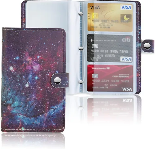 Vista 24 de lizimandu Libro Tarjetero para Tarjetas de Visita, Estuche Libro de Tarjetas de Visita de Cuero PU, Carpeta Organizadora para Tarjetas