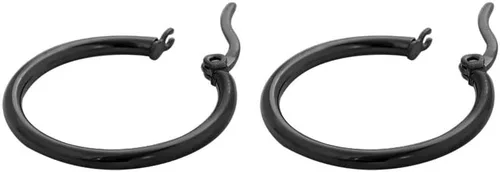 Vista 4 de Edforce - Aretes de acero inoxidable tipo argolla (20-60 mm de diámetro)