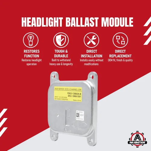 Vista 2 de AA Ignition Xenon - Módulo de repuesto para faros delanteros LED compatible con vehículos Ford – Explorer 2016, 2017, 2018, 2019 – Sustituye a