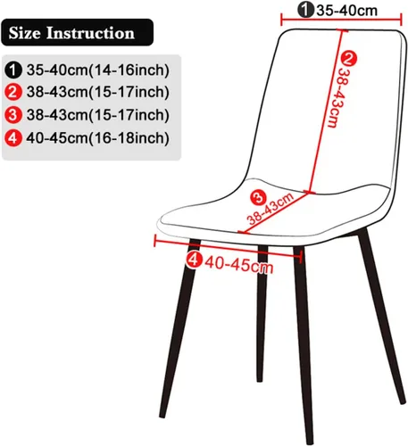 Vista 3 de Juego de 4/6/2 fundas elásticas de terciopelo para sillas de comedor, fundas de silla de comedor, estilo moderno, universal, sin brazos, protector