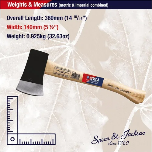 Vista 6 de Spear & Jackson 3715AB 1.5lb Hacha de eje de nogal