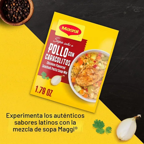 Vista 6 de Maggi Mezcla de sopa de pasta con sabor a pollo, 2.11 onzas, 24