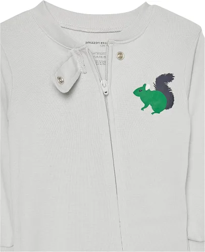 Vista 4 de Tienda Essentials Pijama unisex de algodón ajustado para niños pequeños y bebés, paquete múltiple