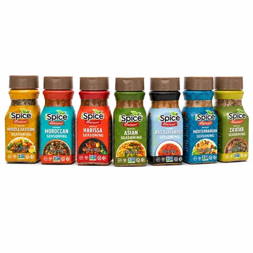 Vista 11 de iSpice Paquete de 24 Especias Gourmet - Colección Definitiva de Especias y Condimentos para Cocinar (Fusión de Cocina)