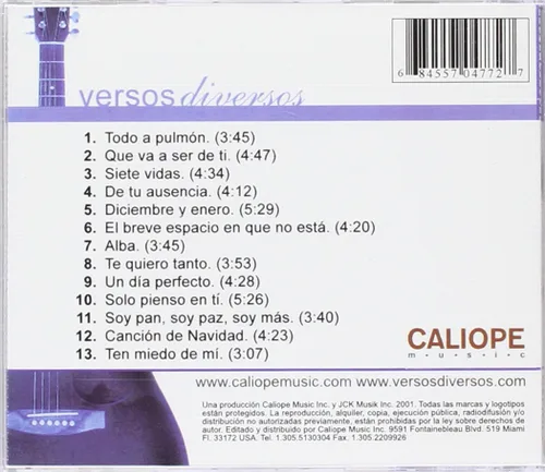 Vista 2 de Versos Diversos
