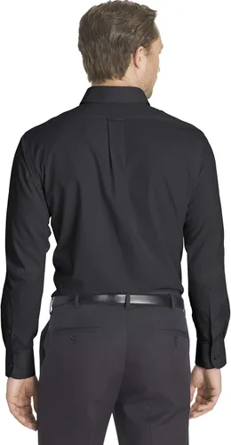 Vista 3 de IZOD Camisa de vestir para hombre, ajuste regular, elástica, con cuello abotonado