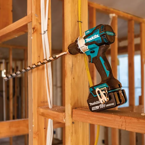Vista 8 de Makita XPH16T 18V LXT Kit de taladro de martillo inalámbrico compacto sin escobillas de iones de litio de 1/2" (5.0Ah)