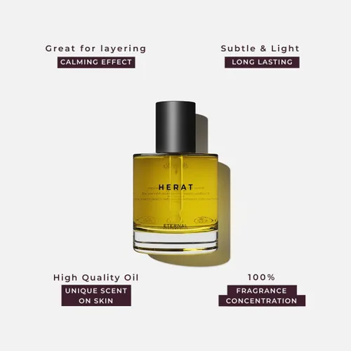 Vista 3 de Herat EAU DE PARFUM Perfumes sin alcohol para mujer, perfume de larga duración para mujer, 1.69 onzas líquidas con 1.01 onzas líquidas, perfume