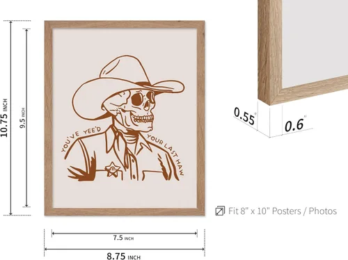 Vista 3 de Poster Master Póster de You've Yeed Your Last Haw - Impresión retro de vaquero marrón - Arte occidental - Arte moderno - Arte del salvaje oeste