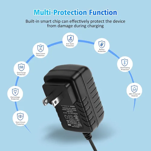 Vista 3 de Convertidor de 110V a 12V, adaptador de encendedor de cigarrillos para coche - Convertidor de CA a CC (110V-240V a 12V), adaptador de corriente