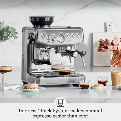 Vista 2 de Breville Barista Express Impress BES876BST, acero inoxidable negro