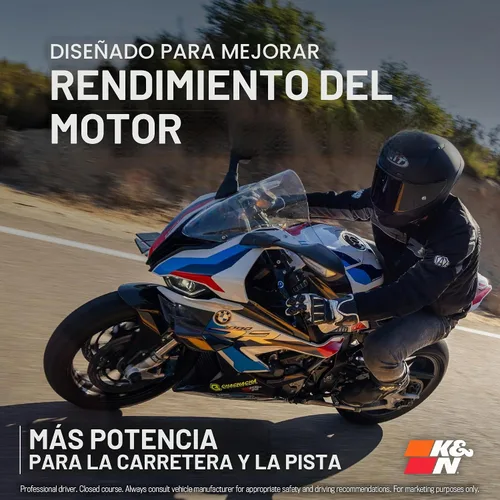 Vista 3 de K&N Filtro de aire del motor: Alto rendimiento, filtro de aire Powersport, KA-6005