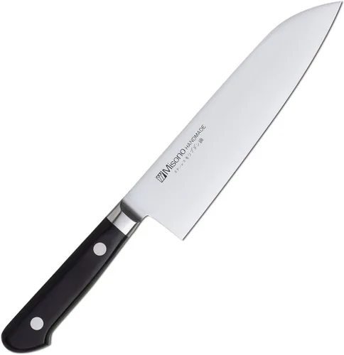 Vista 4 de Misono Cuchillo Santoku de acero molibdeno n.º 681/7.1 in