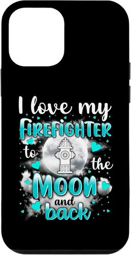 Vista 16 de Firefighter Wife I love my husband to the moon and back - Carcasa para iPhone 16