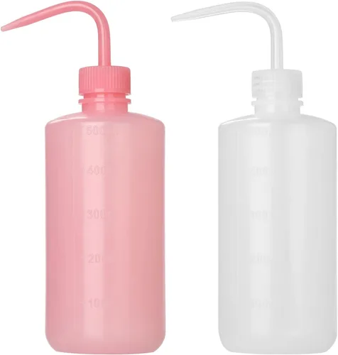 Vista 16 de 2 Botellas de Lavado de Tatuajes 150ml 5oz Chorro de Agua para Riego de Suculentas, Enjuague de Seguridad, Limpieza Médica - Negro y Azul