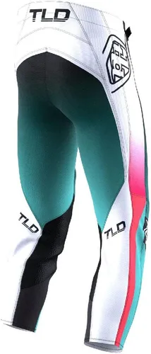 Vista 2 de Troy Lee Designs Youth GP Pant Motocross, Off-Road, Dirt Bike Pant, Youth-Specific Fit Turquesa / Melón Neón