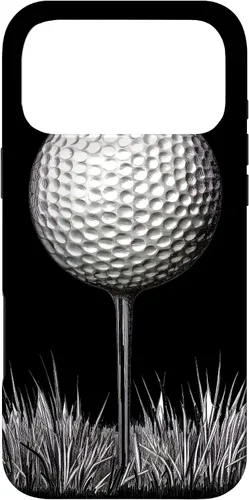 Vista 22 de Funda para iPhone 17 con pelota de golf en camiseta para jugadores de golf