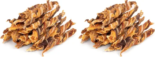 Vista 9 de MON2SUN Golosinas para perros, palitos de cecina de triple sabor, palitos de pollo de pato y bacalao de 4.5 a 5 pulgadas para perros pequeños