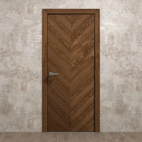 Vista 8 de SARTODOORS Panel de puerta de losa interior de 18 x 80 pulgadas Ego 5005 roble natural Puertas de chapa de madera Armario de bolsillo Natural