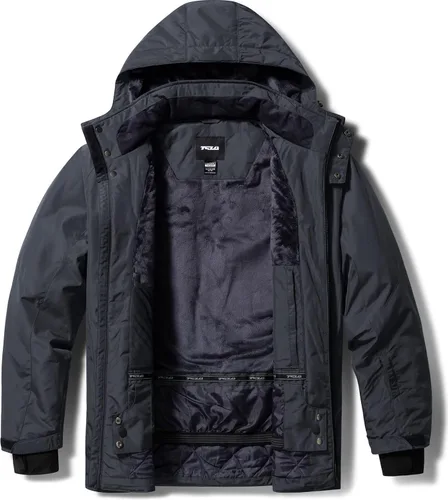 Vista 7 de TSLA Men's Winter Ski Jacket, Waterproof Warm Insulated Snow Coats, Cold Weather Windproof Snowboard Jacket with Hood