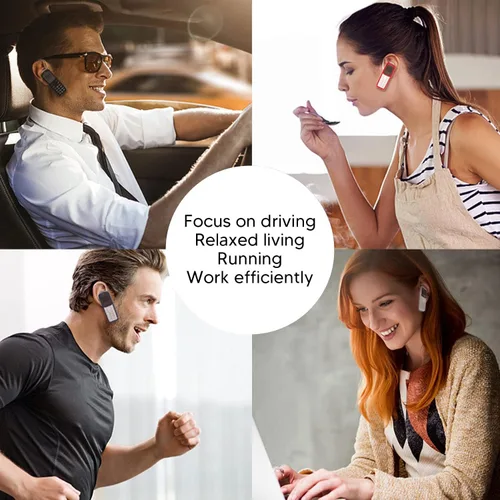 Vista 8 de Mini teléfono móvil, teléfono móvil pequeño desbloqueado Bluetooth auricular 0.66 pulgadas Bluetooth Dialer con gancho para la oreja Soporte SIM MP3